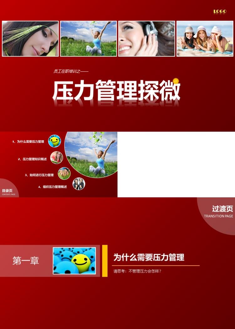 企业培训压力管理培训课件ppt模板 